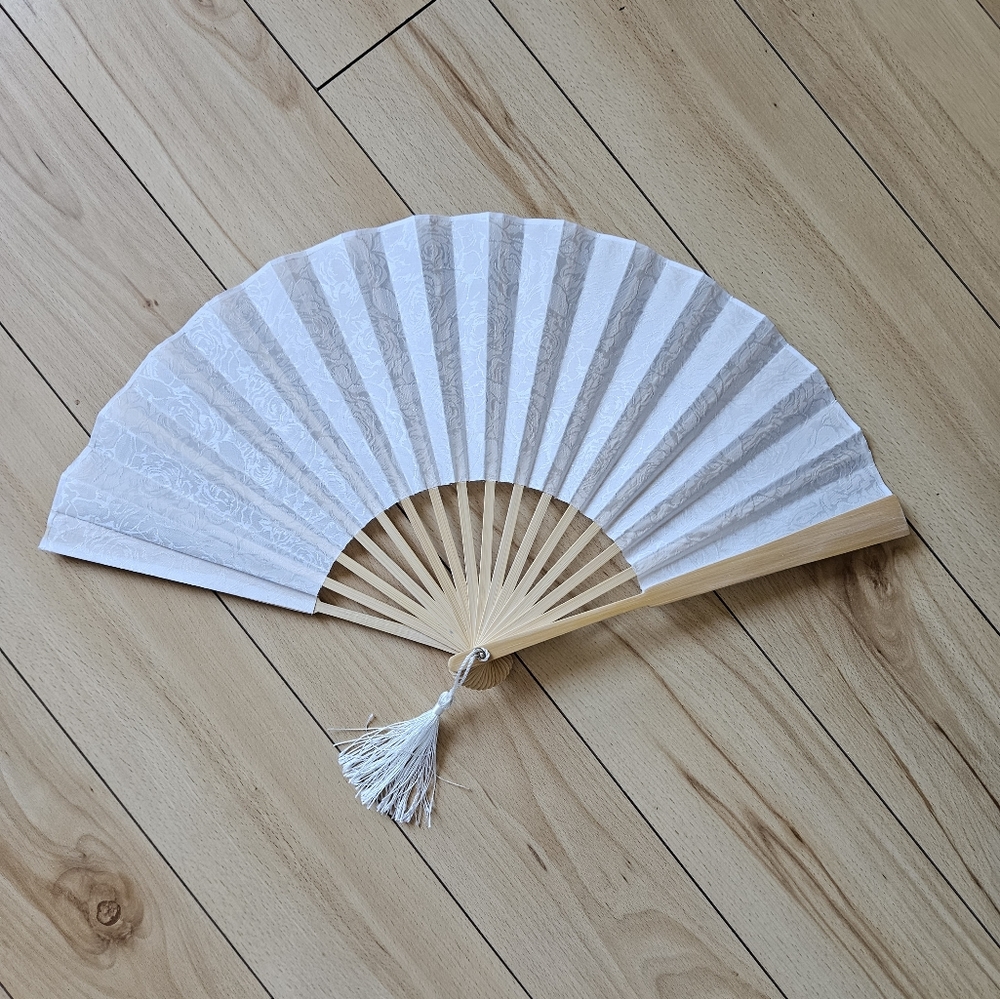3 for $30 White handheld fan. Chinese fan